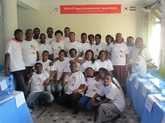 에티오피아 티그라이주 모자보건 사업 관련 현지 보건인력 교육 후